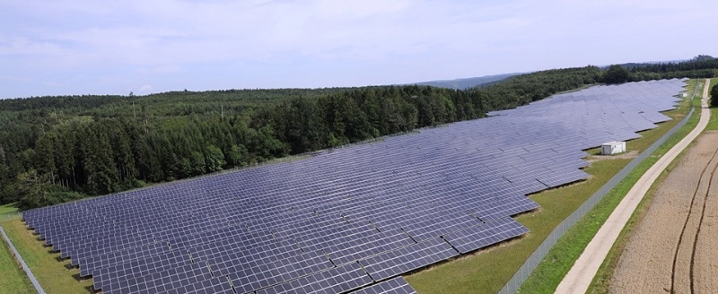 Der Solarpark Leibertingen der EnBW. Foto: EnBW / Uli Deck Bürgerenergie, Energiegenossenschaft, Ausschreibung, EEG