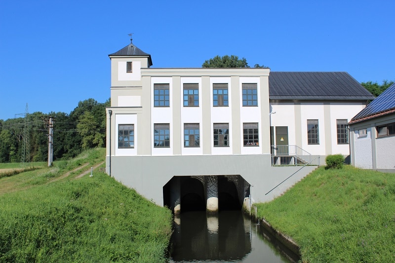 Grantiert Ökostrom: Das Wasserkraftwerk in Breitenthal prodzuziert seit 117 Jahren Grünstrom. Foto: Urbansky Ökostrom, RECS, Photovoltaik, Windenergie, Wasserkraft
