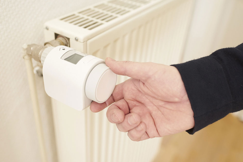 Elektronische Thermostatventile bieten viel Komfort und können 10% des Heizwärmebedarfs einsparen. Foto: innogy SE